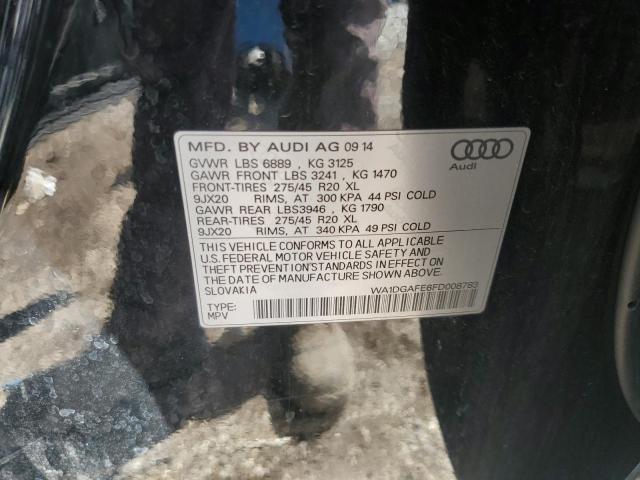 WA1DGAFE6FD008783 - 2015 AUDI Q7 PRESTIGE BLACK photo 14