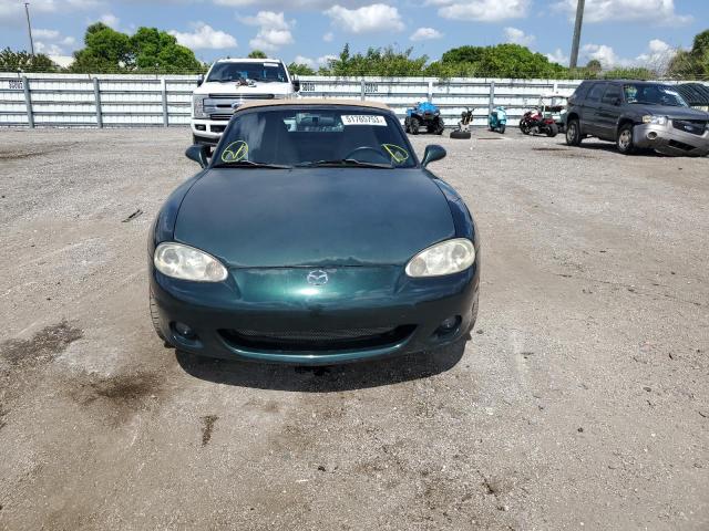 JM1NB353940408068 - 2004 MAZDA MX-5 MIATA BASE GREEN photo 5