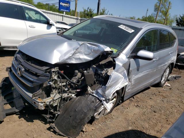 2HKRM4H79EH617847 - 2014 HONDA CR-V EXL SILVER photo 1