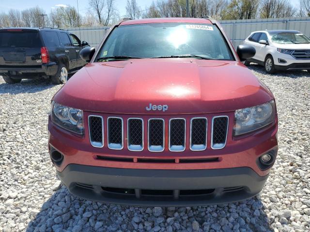 1C4NJDBBXED535605 - 2014 JEEP COMPASS SPORT RED photo 5
