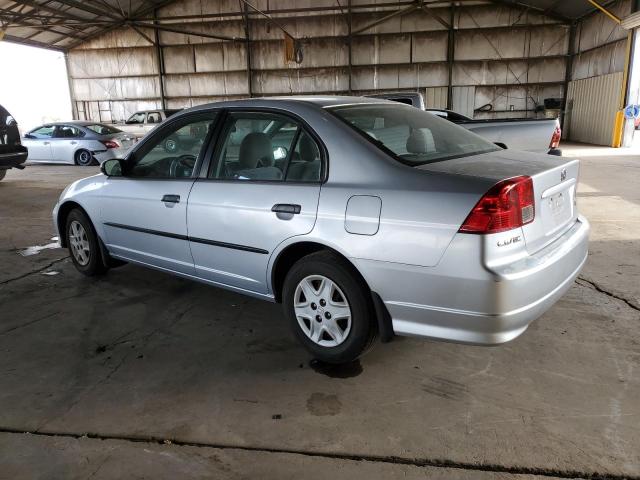 1HGES16385L025548 - 2005 HONDA CIVIC DX VP SILVER photo 2