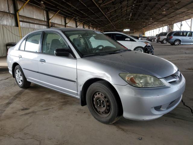 1HGES16385L025548 - 2005 HONDA CIVIC DX VP SILVER photo 4