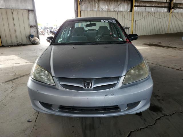 1HGES16385L025548 - 2005 HONDA CIVIC DX VP SILVER photo 5