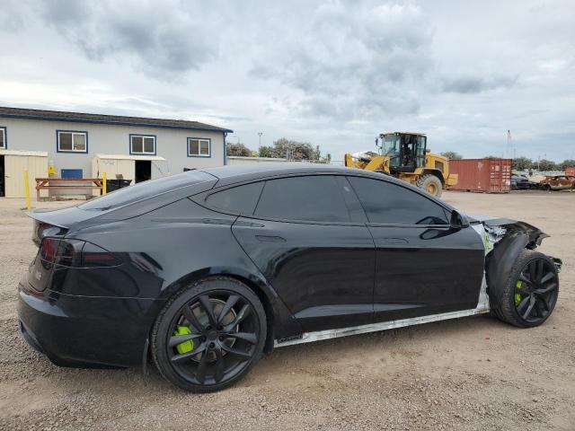 5YJSA1E61NF486321 - 2022 TESLA MODEL S Սև լուսանկար 3