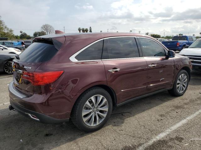 5FRYD3H49EB001574 - 2014 ACURA MDX TECHNOLOGY MAROON photo 3