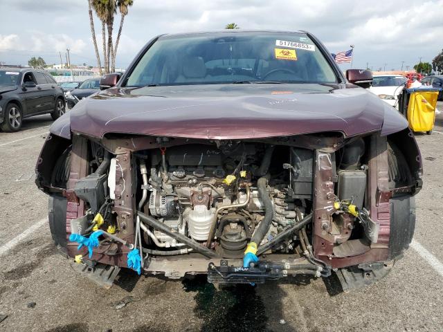 5FRYD3H49EB001574 - 2014 ACURA MDX TECHNOLOGY MAROON photo 5