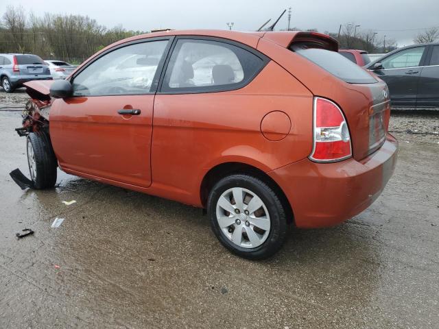 KMHCM36C78U067411 - 2008 HYUNDAI ACCENT GS ORANGE photo 2