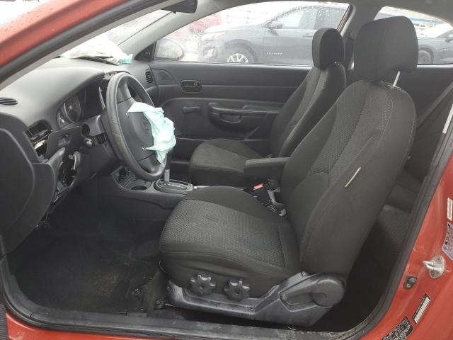 KMHCM36C78U067411 - 2008 HYUNDAI ACCENT GS ORANGE photo 7