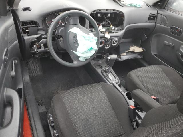 KMHCM36C78U067411 - 2008 HYUNDAI ACCENT GS ORANGE photo 8