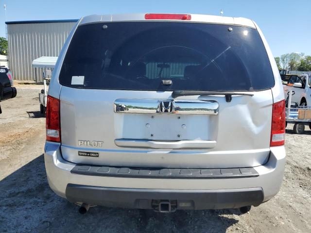 5FNYF3H25AB022393 - 2010 HONDA PILOT LX SILVER photo 6