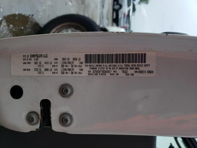 3D7KR26T79G542917 - 2009 DODGE RAM 2500 WHITE photo 13