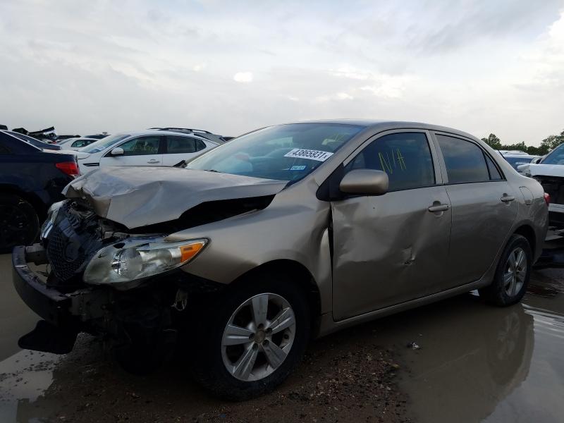 2T1BU4EE1AC374178 - 2010 TOYOTA COROLLA BASE BEIGE photo 2