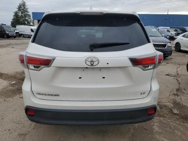 5TDZKRFH5FS086818 - 2015 TOYOTA HIGHLANDER LE WHITE photo 6