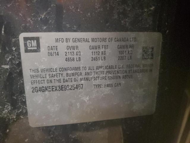 2G4GK5EX3E9325407 - 2014 BUICK REGAL BLACK photo 13