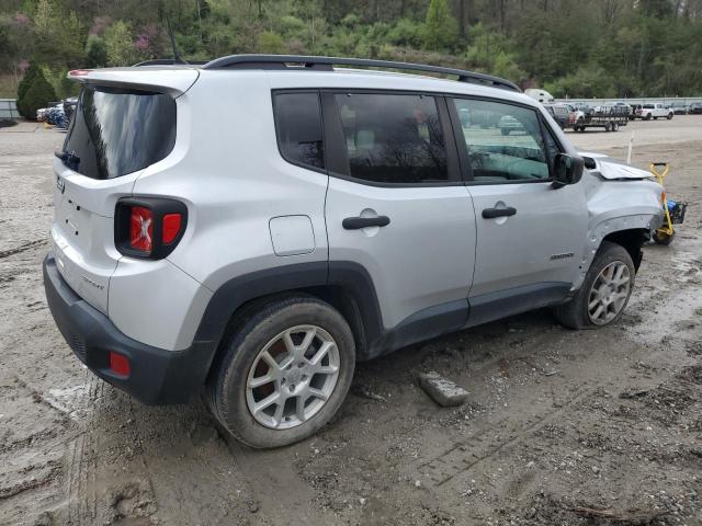 ZACNJBAB6KPJ74101 - 2019 JEEP RENEGADE SPORT فضي صورة 3