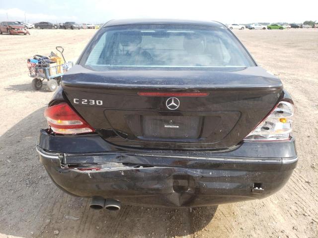 WDBRF52H67F926043 - 2007 MERCEDES-BENZ C 230 BLACK photo 6