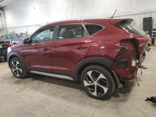 KM8J3CA21HU411565 - 2017 HYUNDAI TUCSON LIMITED BURGUNDY photo 2