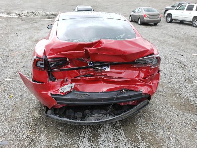 5YJSA1E52MF454130 - 2021 TESLA MODEL S Qırmızı foto 6