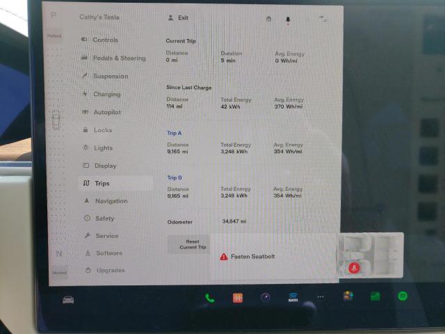 5YJSA1E52MF454130 - 2021 TESLA MODEL S Qırmızı foto 9