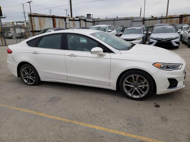 3FA6P0CD5LR120228 - 2020 FORD FUSION SEL WHITE photo 4