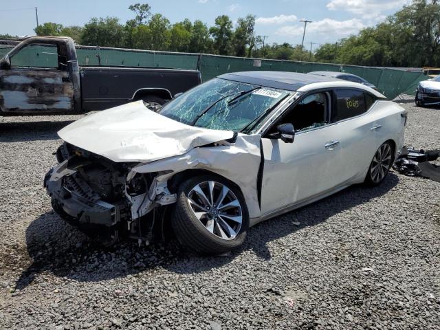 1N4AA6AV0KC380642 - 2019 NISSAN MAXIMA S WHITE photo 1