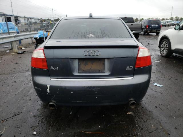 WAULT68E04A270365 - 2004 AUDI A4 3.0 QUATTRO GRAY photo 6