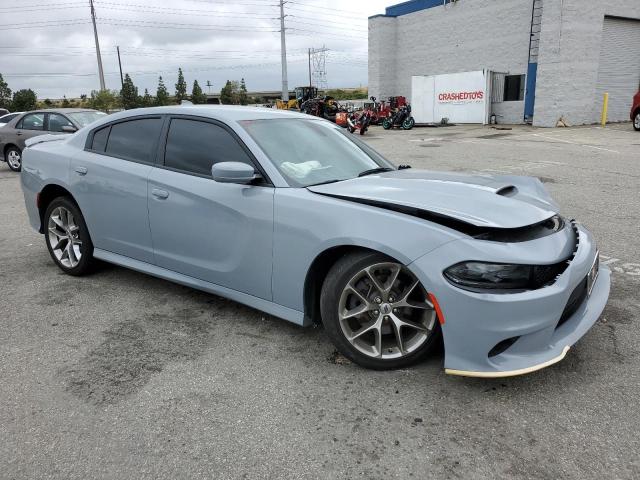 2C3CDXHG0MH525397 - 2021 DODGE CHARGER GT GRAY photo 4