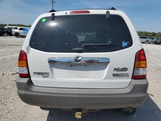 4F2YZ02B13KM04182 - 2003 MAZDA TRIBUTE DX WHITE photo 6