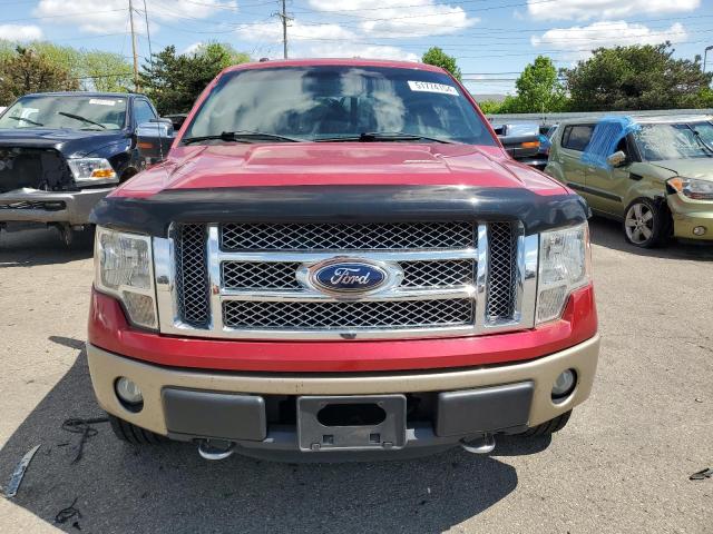 1FTFW1EF2CFB29418 - 2012 FORD F150 SUPERCREW RED photo 5