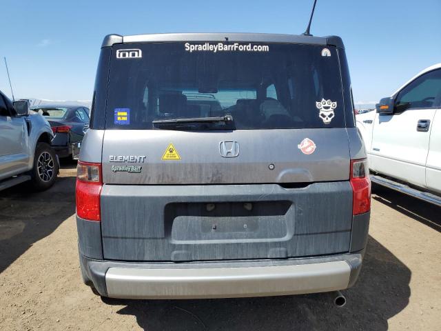 5J6YH28675L033397 - 2005 HONDA ELEMENT EX GRAY photo 6