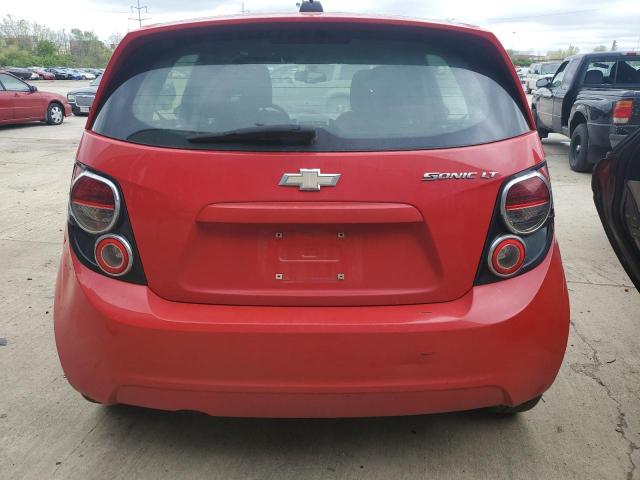 1G1JC6SH9F4102702 - 2015 CHEVROLET SONIC LT RED photo 6