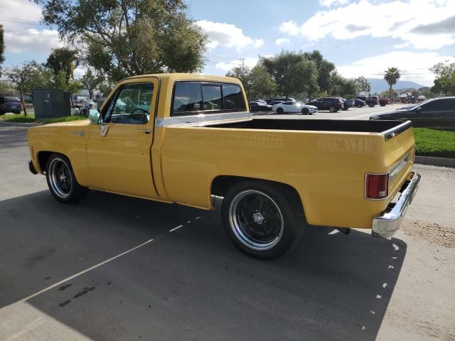 CCL447Z182903 - 1977 CHEVROLET C-10 YELLOW photo 2