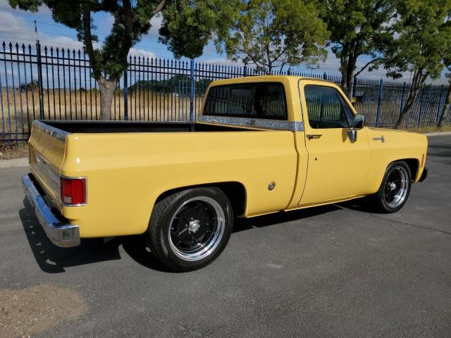 CCL447Z182903 - 1977 CHEVROLET C-10 YELLOW photo 3