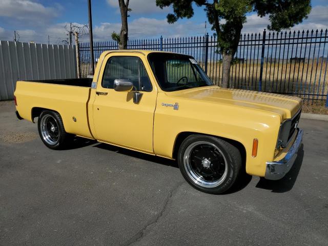 CCL447Z182903 - 1977 CHEVROLET C-10 YELLOW photo 4