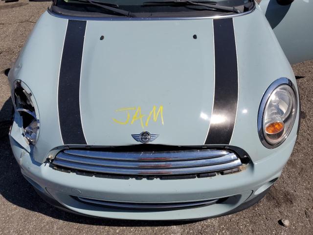 WMWSU3C55CT185152 - 2012 MINI COOPER BLUE photo 11