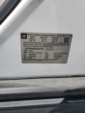 3GYFNDE34DS550798 - 2013 CADILLAC SRX PERFORMANCE COLLECTION Ақ фото 12