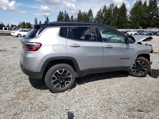 3C4NJDDB5MT564953 - 2021 JEEP COMPASS TRAILHAWK SILVER photo 3