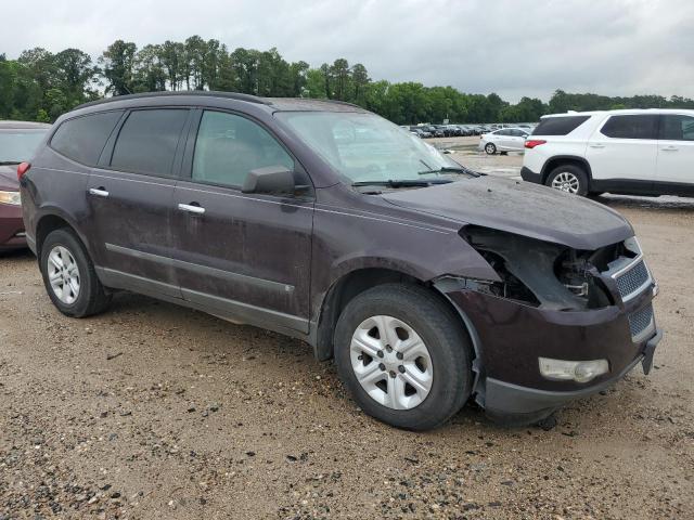 1GNER13D89S130598 - 2009 CHEVROLET TRAVERSE LS MAROON photo 4