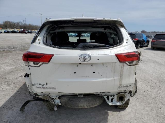 5TDJZRFHXKS624691 - 2019 TOYOTA HIGHLANDER SE WHITE photo 6