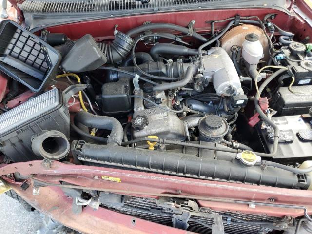 5TEVL52N21Z724938 - 2001 TOYOTA TACOMA XTRACAB RED photo 11