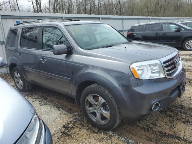 5FNYF4H58FB010701 - 2015 HONDA PILOT EXL GRAY photo 4