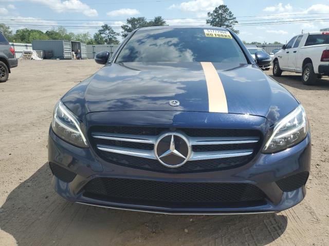 55SWF8DB0KU301454 - 2019 MERCEDES-BENZ C 300 BLUE photo 5