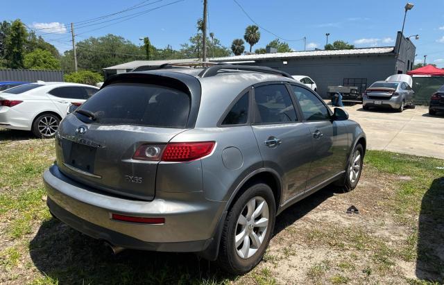 JNRAS08W65X205456 - 2005 INFINITI FX35 SILVER photo 4