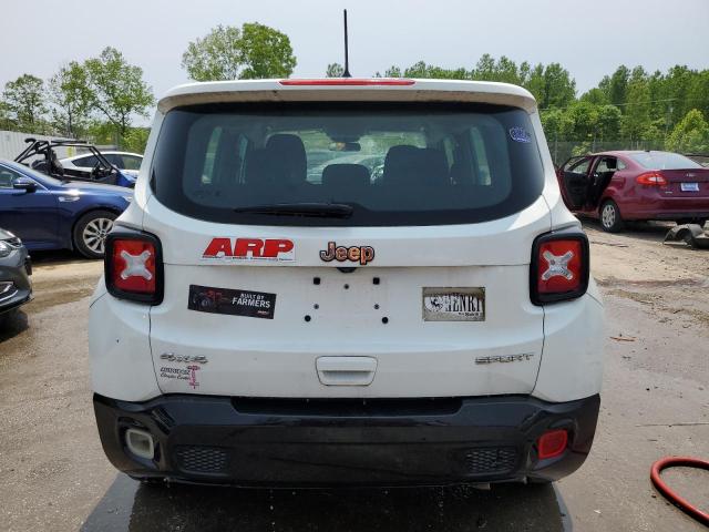 ZACNJBAB5KPJ86322 - 2019 JEEP RENEGADE SPORT WHITE photo 6