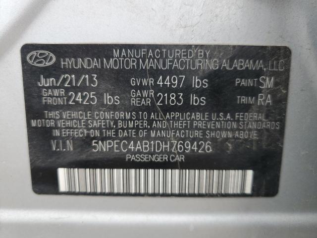 5NPEC4AB1DH769426 - 2013 HYUNDAI SONATA SE SILVER photo 12