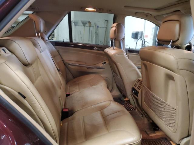4JGBB8GB0AA560729 - 2010 MERCEDES-BENZ ML 350 4MATIC BURGUNDY photo 11