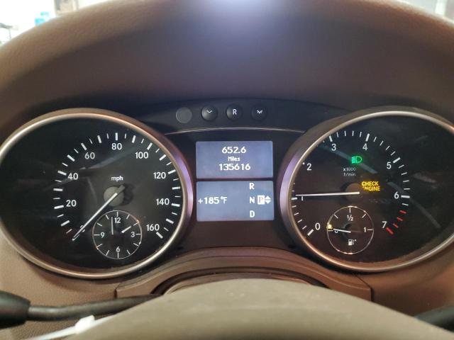 4JGBB8GB0AA560729 - 2010 MERCEDES-BENZ ML 350 4MATIC BURGUNDY photo 9