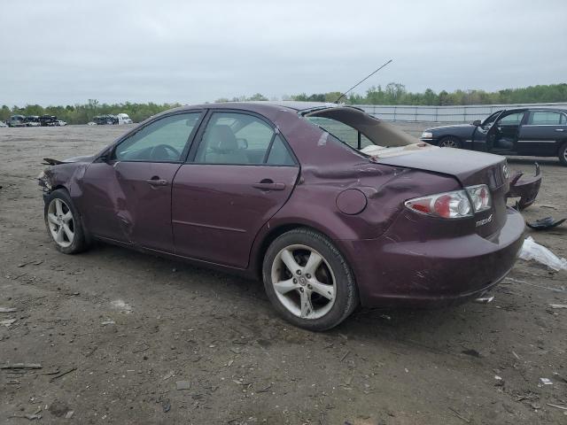 1YVHP80D565M59076 - 2006 MAZDA 6 S BURGUNDY photo 2