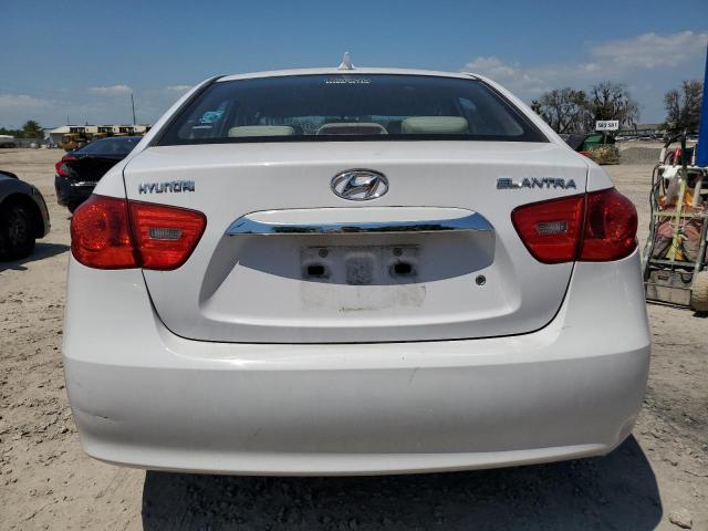 KMHDU4AD1AU964501 - 2010 HYUNDAI ELANTRA BLUE WHITE photo 6