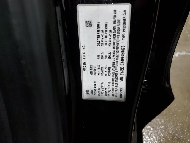 5YJ3E1EA4PF450476 - 2023 TESLA MODEL 3 BLACK photo 13